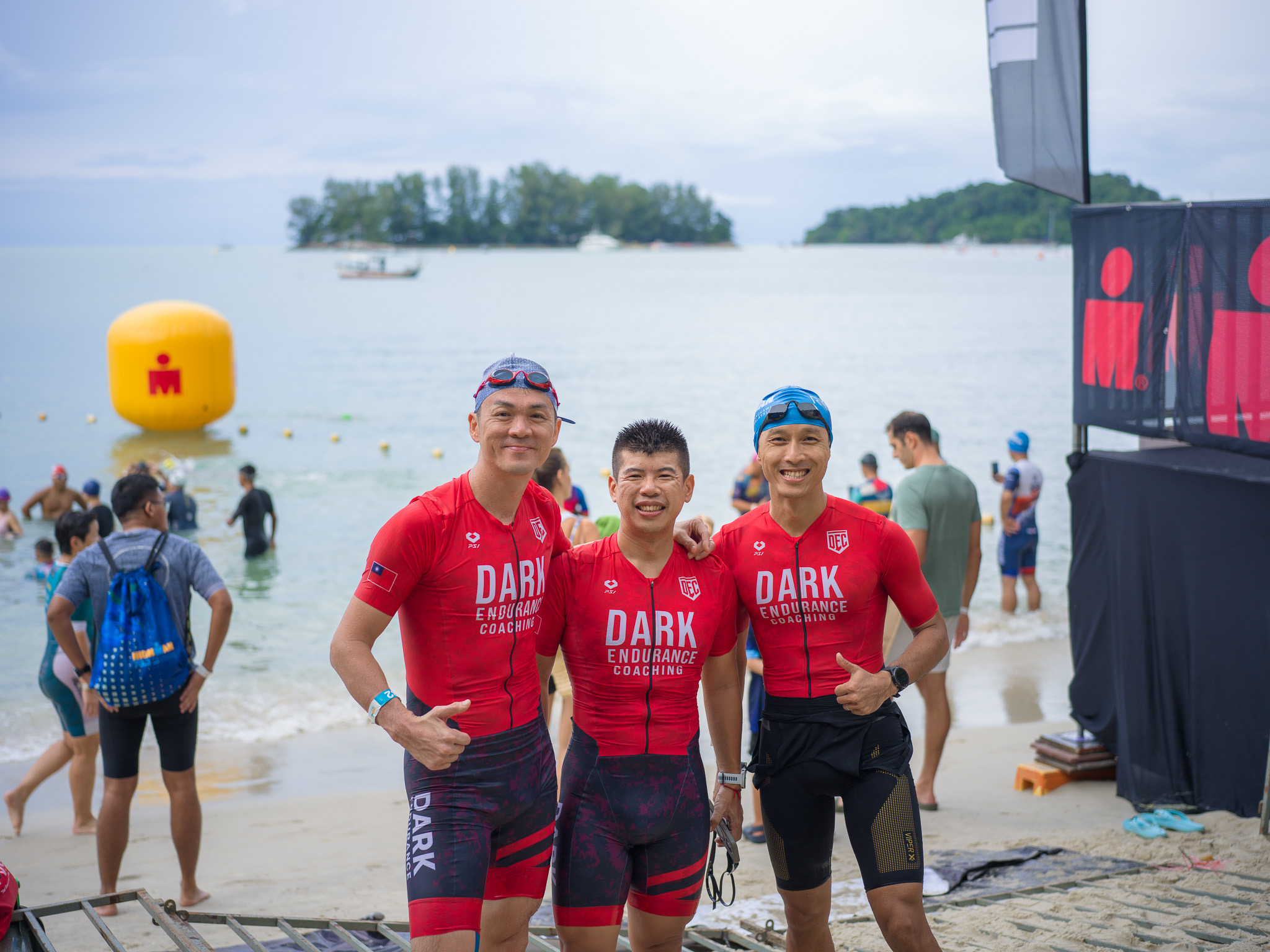 Xiao Yeh with the group at IRONMAN 70.3 Langkawi 2025